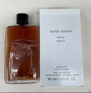 Gucci Guilty Absolute Pour Homme Tester 90ml 3oz Brown /  8ml travel spray $25