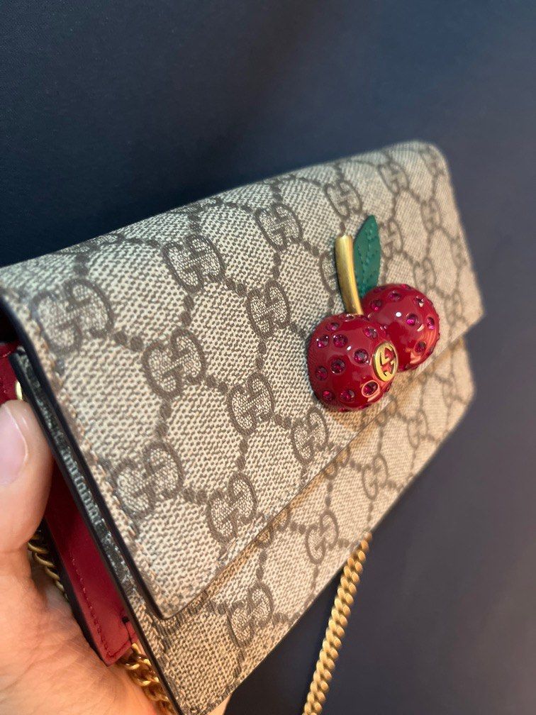 Gg supreme mini bag with cherries outlet