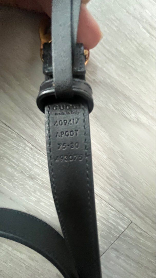 Authentic Gucci GG Marmont Buckle Belt Luxury Accessories on