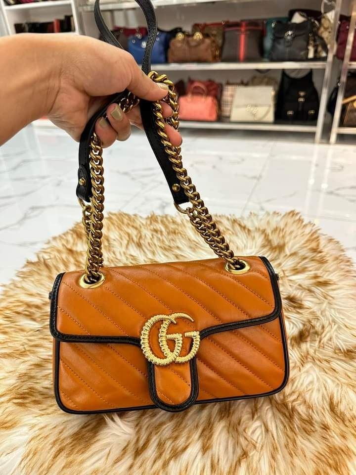 Gucci cognac bag discount