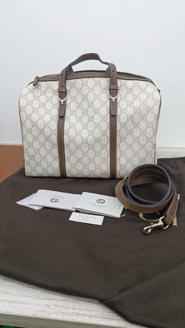 Gucci gg 2025 supreme boston bag