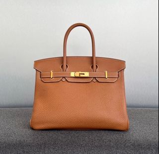 Hermes Etain Epsom Birkin 30 Ghw, Luxury, Bags & Wallets on Carousell