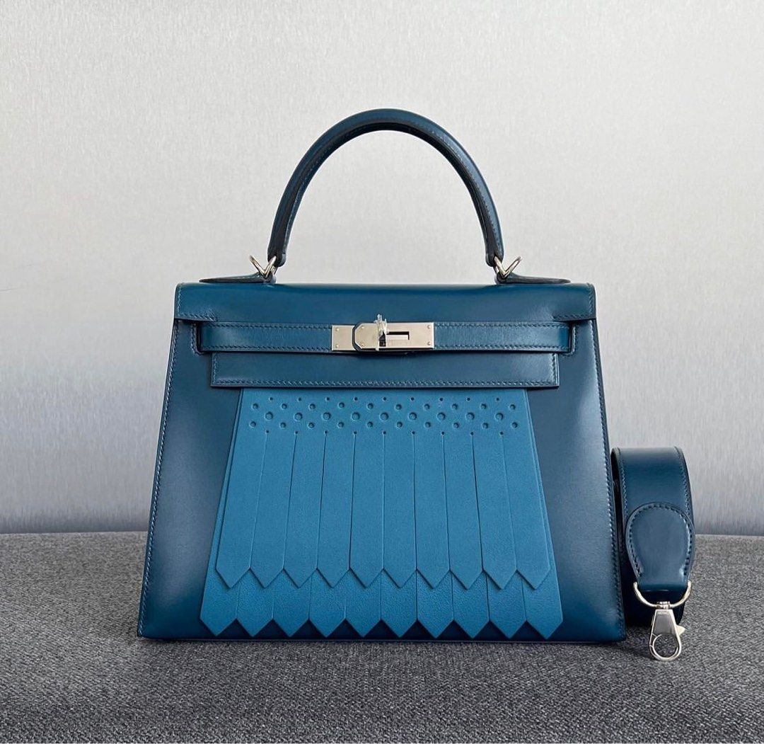 Hermes Kelly Danse II Black Swift, Luxury, Bags & Wallets on Carousell