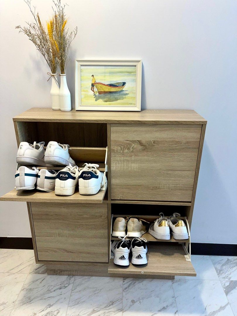 Hipvan Shoe Cabinet Sandlewood Colour Furniture Home Living