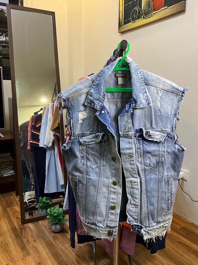 Denim vest clearance h&m