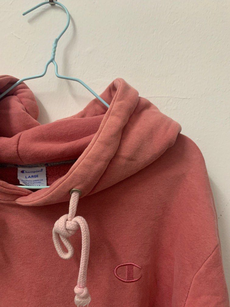 Salmon colored champion hoodie top
