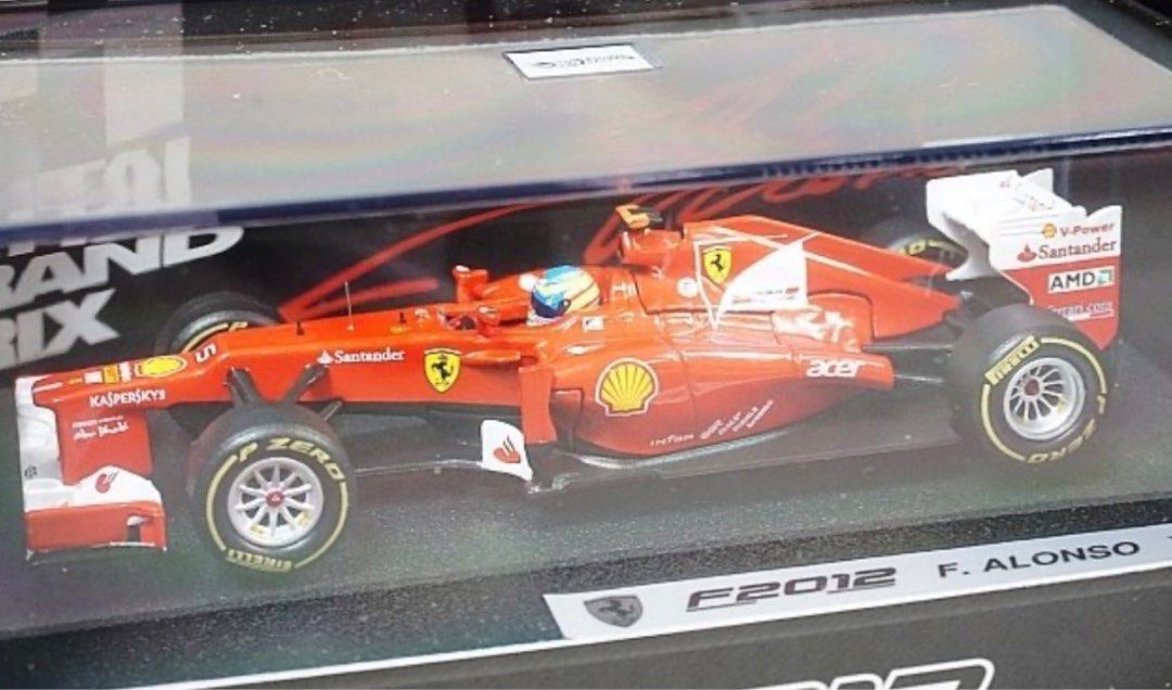 く日はお得♪ 日本別注 HotWheels FERRARI 2012 アロンソ F2012