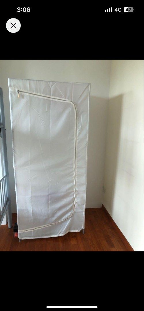 IKEA Breim cloth zipped wardrobe, Furniture & Home Living, Furniture