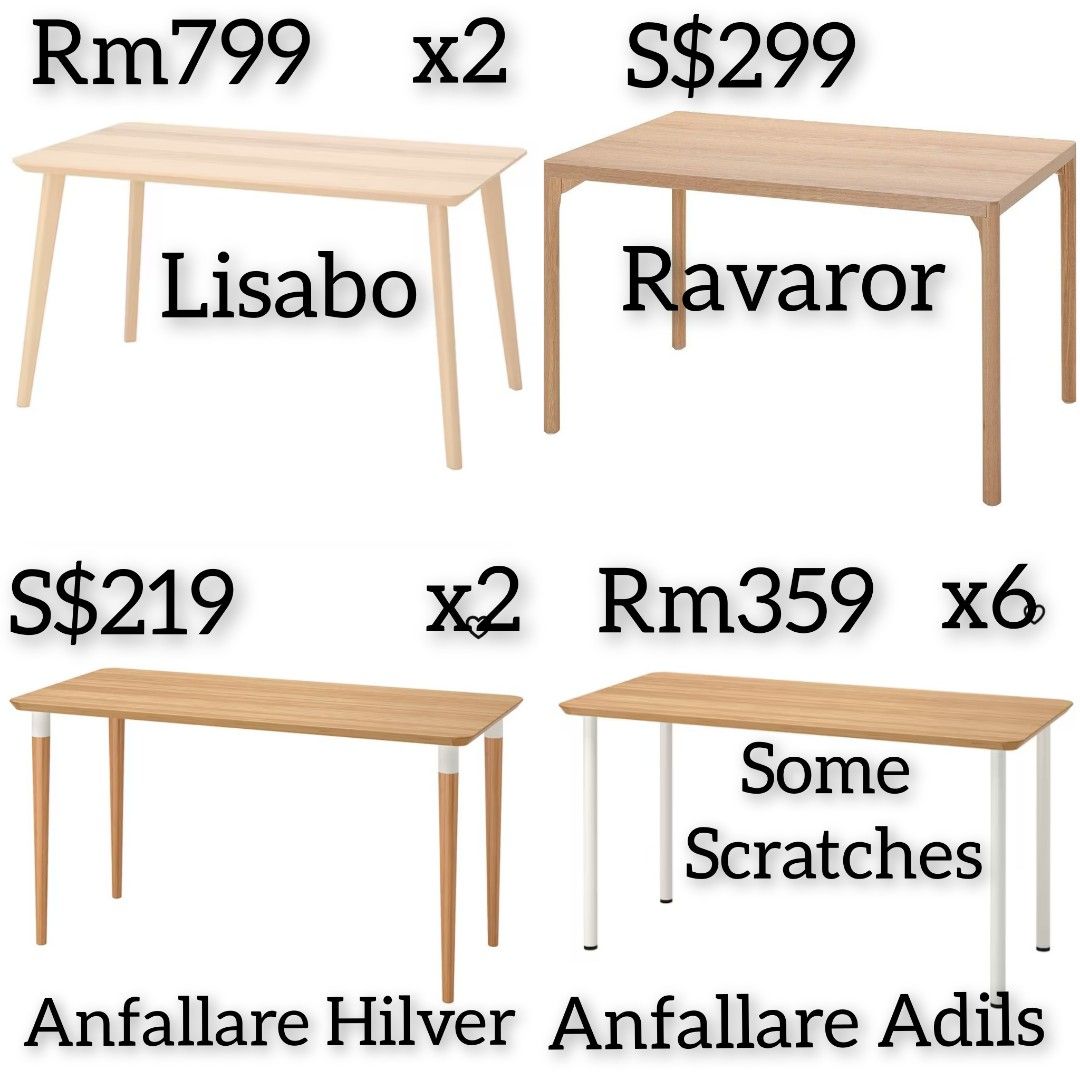 IKEA Sofa Amrchai Dressing table Dinner table Desk Lamp Only Sincere buyer... ( Meet Johor Bahru