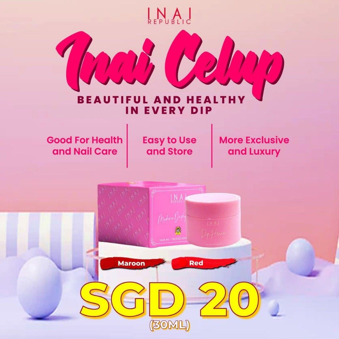 Inai Republic Inai Celup Henna Dip, Beauty & Personal Care, Hands