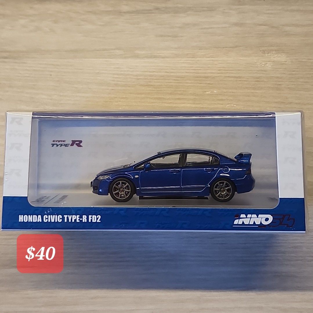 Inno64 Honda Civic Type R blue 1/64 JDM not tomica hotwheels hot wheels ...