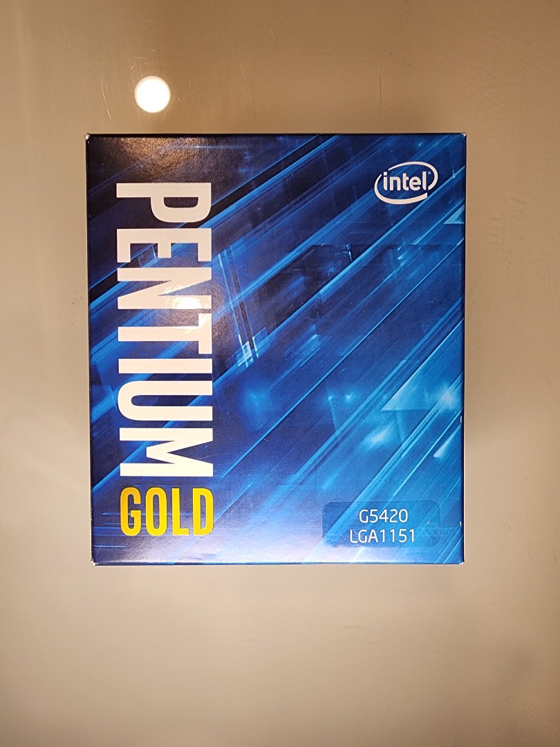 Intel Pentium G5420 CPU 4M 3.8GHz 處理器 LGA1151 (聯強貨保固內)含原廠風扇, 電腦及科技產品 ...