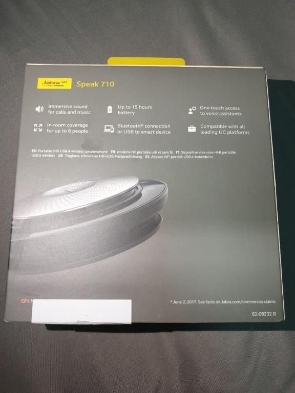 Jabra speak 710 uc wireless bluetooth discount speaker for softphone and mobile phone