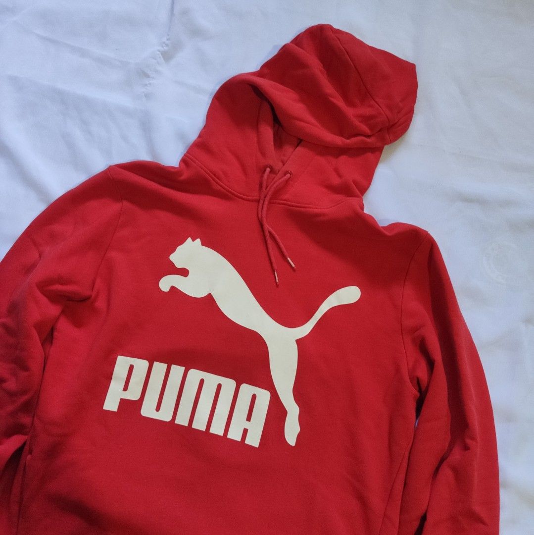 Jaket Hoodie Puma Original big logo Fesyen Pria Pakaian Baju Luaran di Carousell