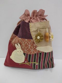 Japan Handmade Drawstring Pouch Bag
