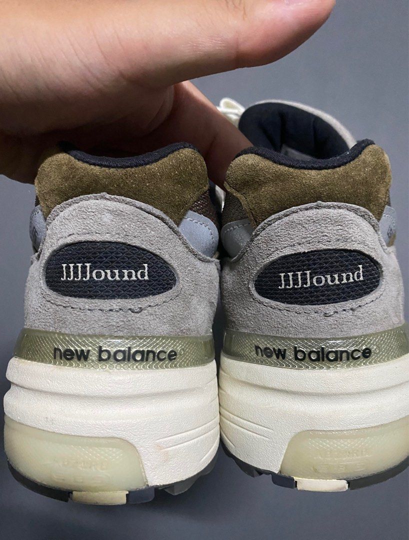 jjjjound new balance 992 on feet