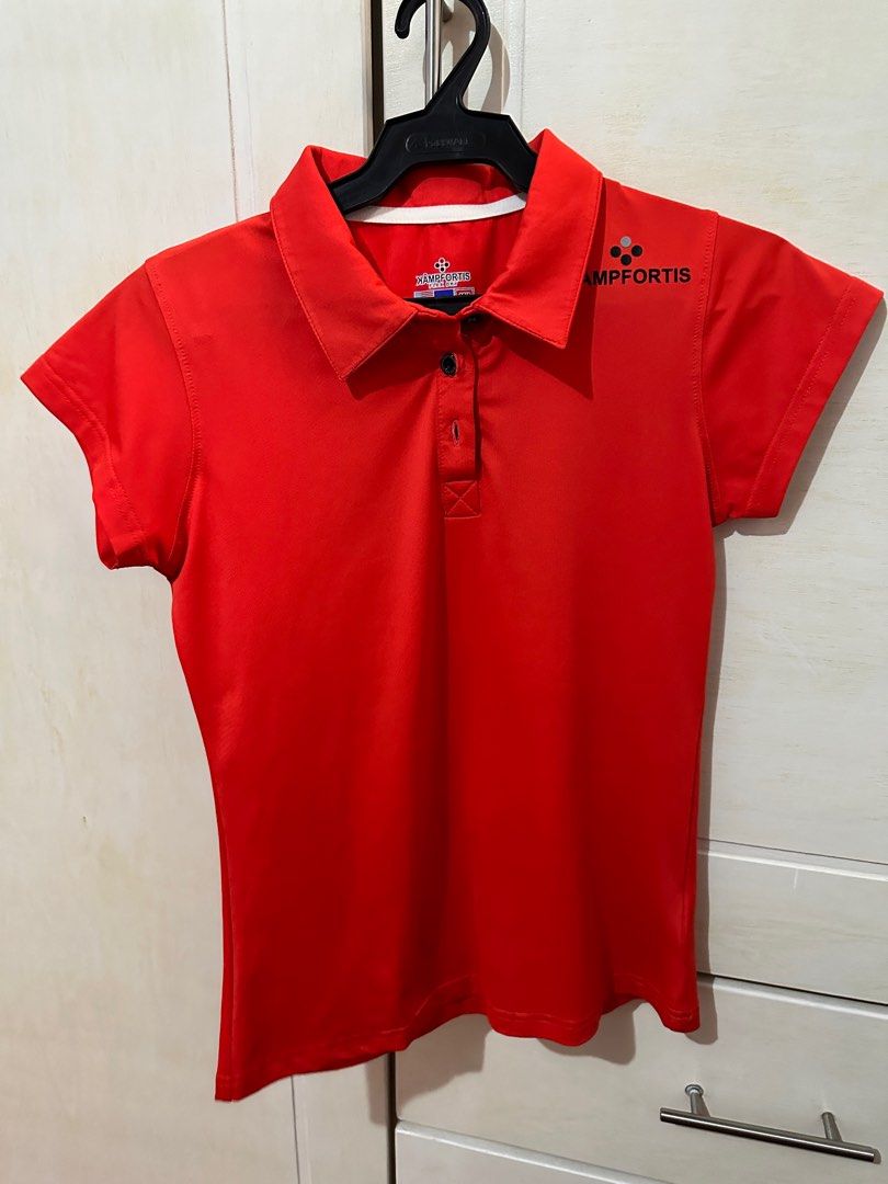 Kampfortis Ladies Golf Shirt (Category: Shirts) located in Dasmarinas. Submitted by heyylei (Listing ID 1254647329, Image 2). Description: Kampfortis Golf Shirt in red orange Asian size S, US XS Never worn, just washed. .