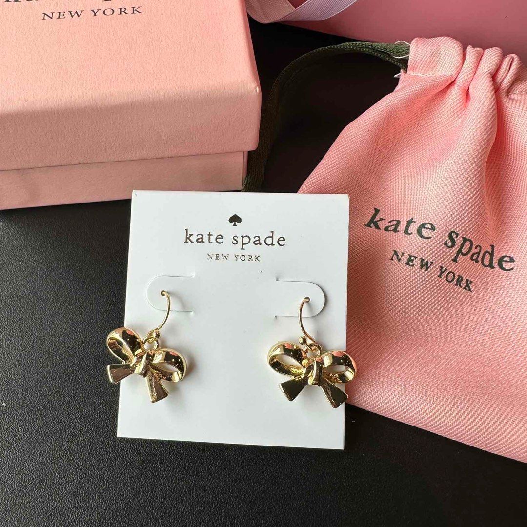 Kate spade bow dangling earrings