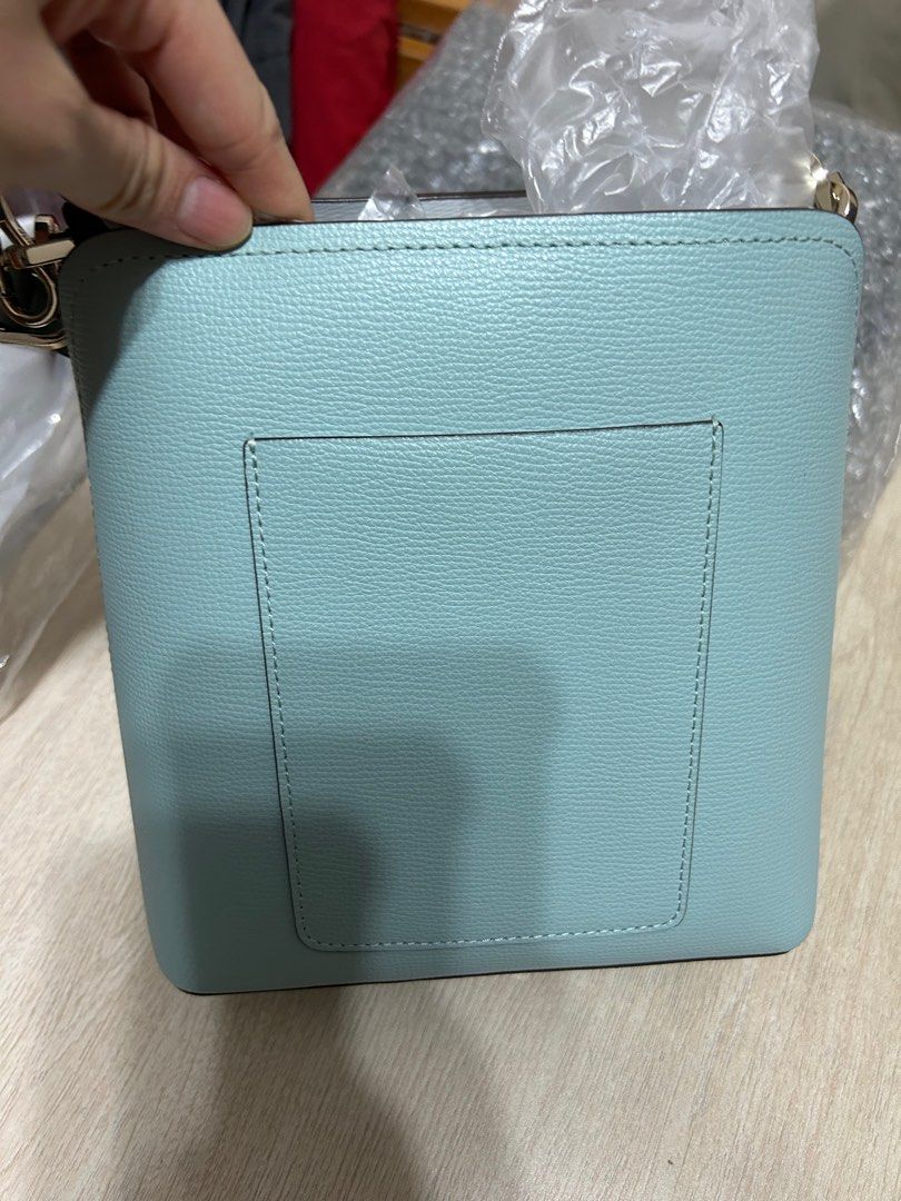 Kate Spade Darcy Small Bucket Bag Crossbody Cloud Mist Aqua