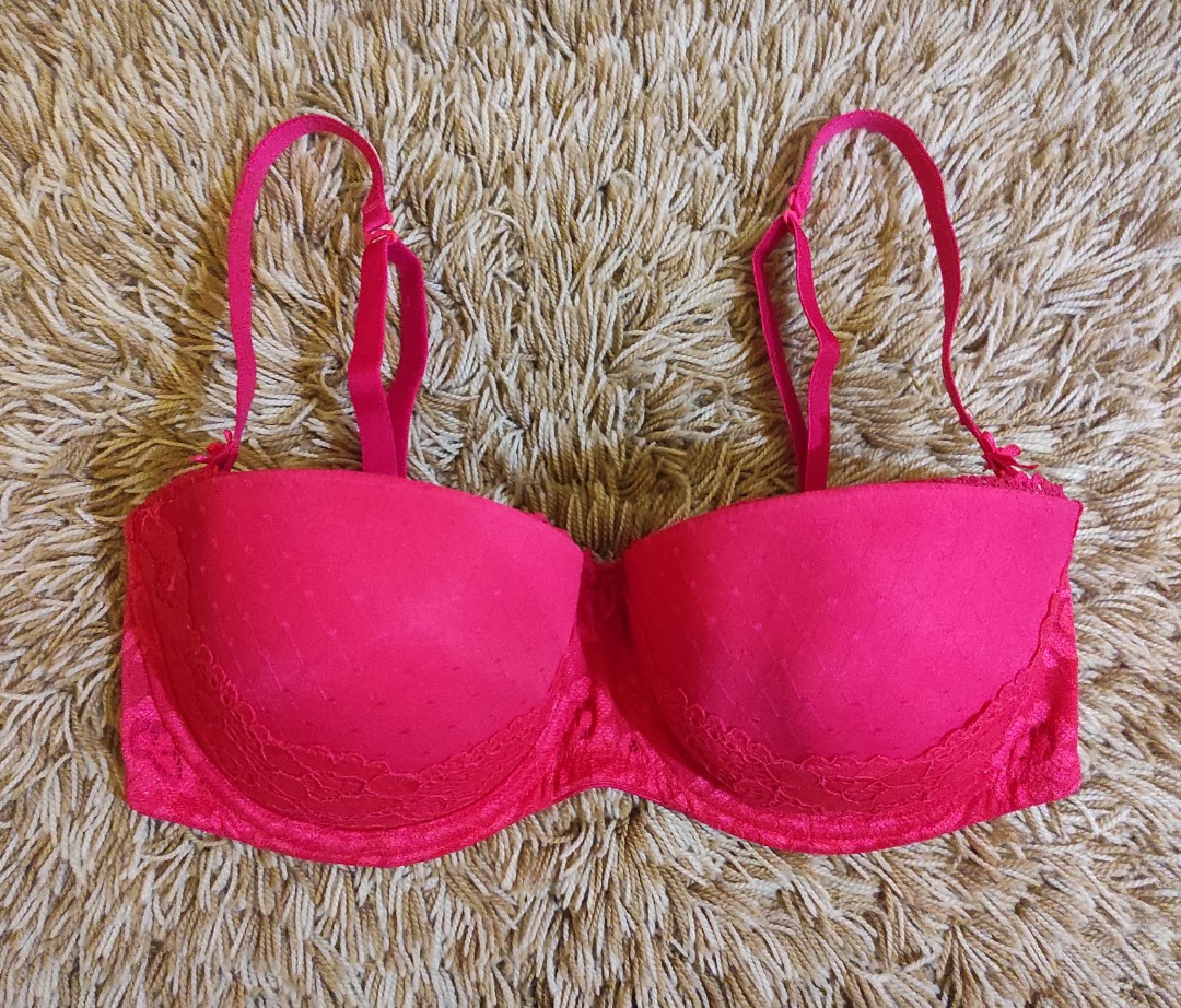 Victoria's Secret 32D Magenta Women's Bra T-shirt Push Up Full Coverage  RN54867