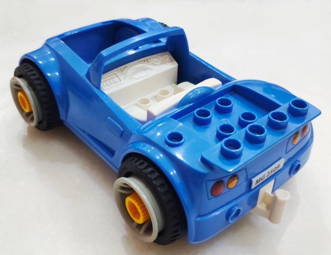 Lego duplo blue car sales