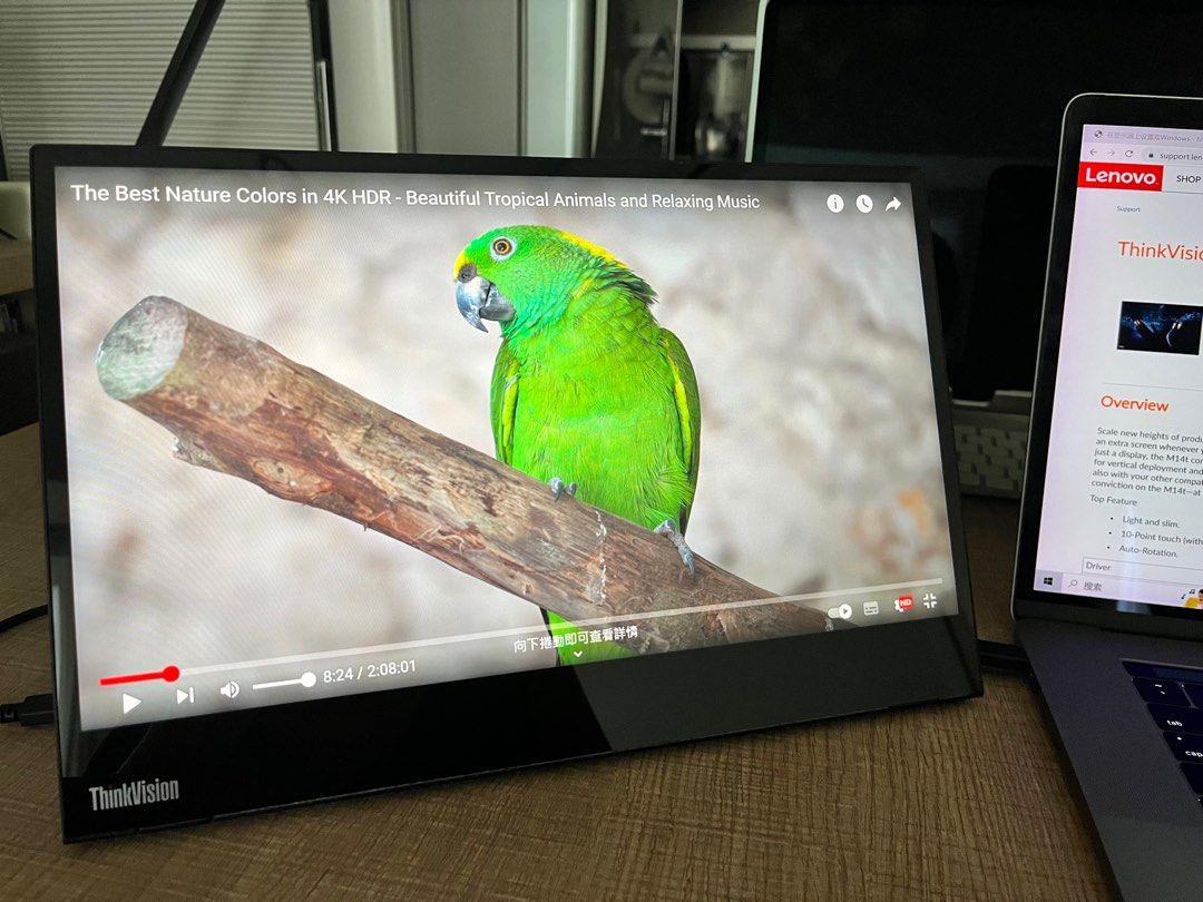 Lenovo ThinkVision M14t 14吋触控可攜式顯示器- 62A3UAR1WW, 電腦