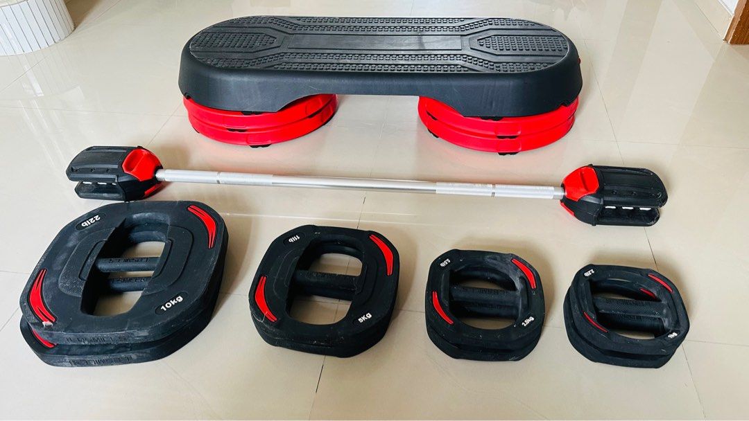 Les Mills Smart Bar Smart Step and Plates Sports Equipment