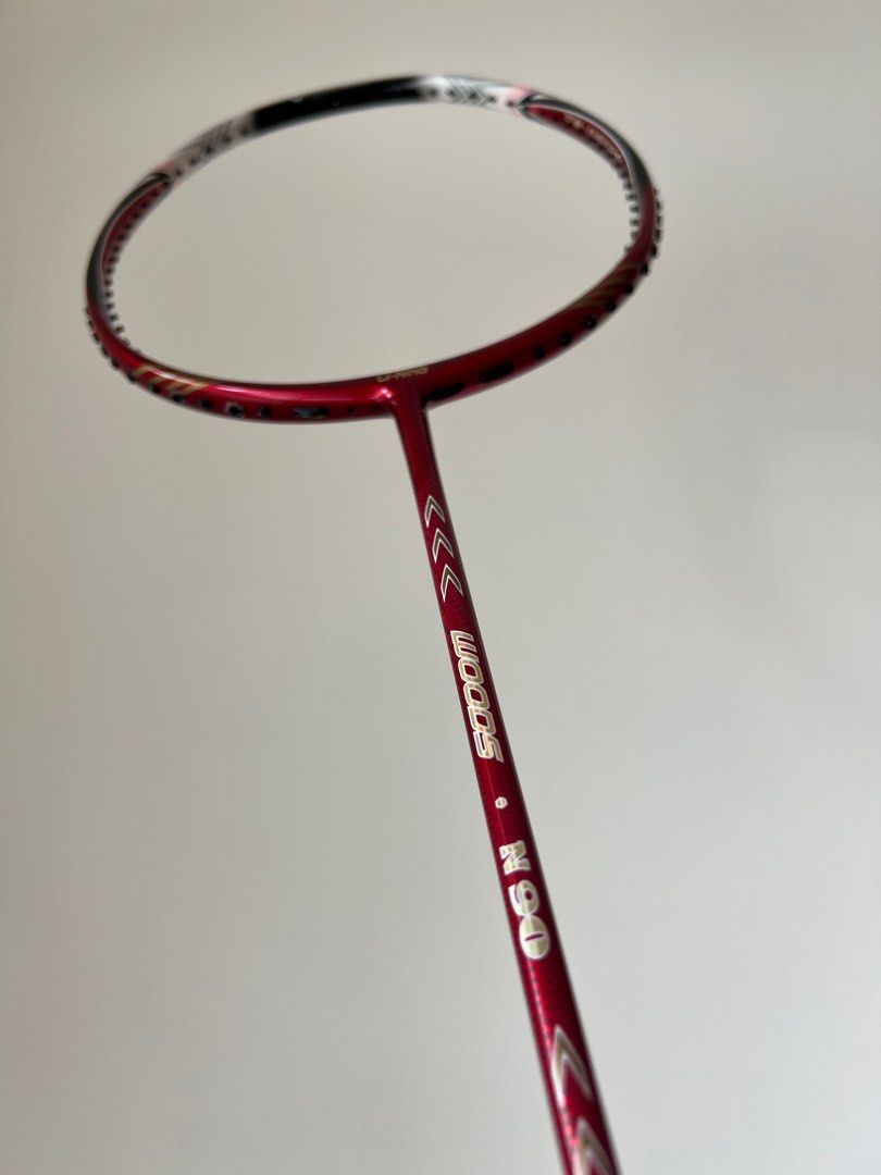 Li Ning Woods N90 Badminton Racket First Batch Red Logo, Sports