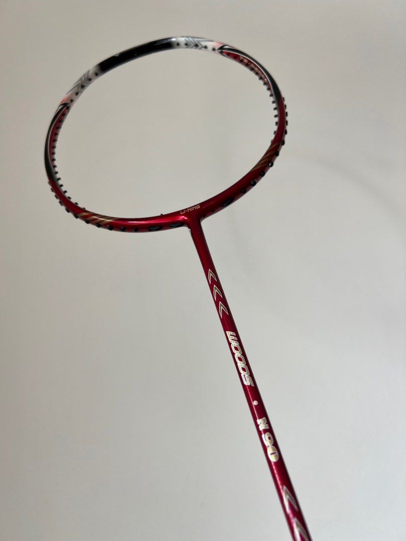Li Ning Woods N90 Badminton Racket First Batch Red Logo, Sports