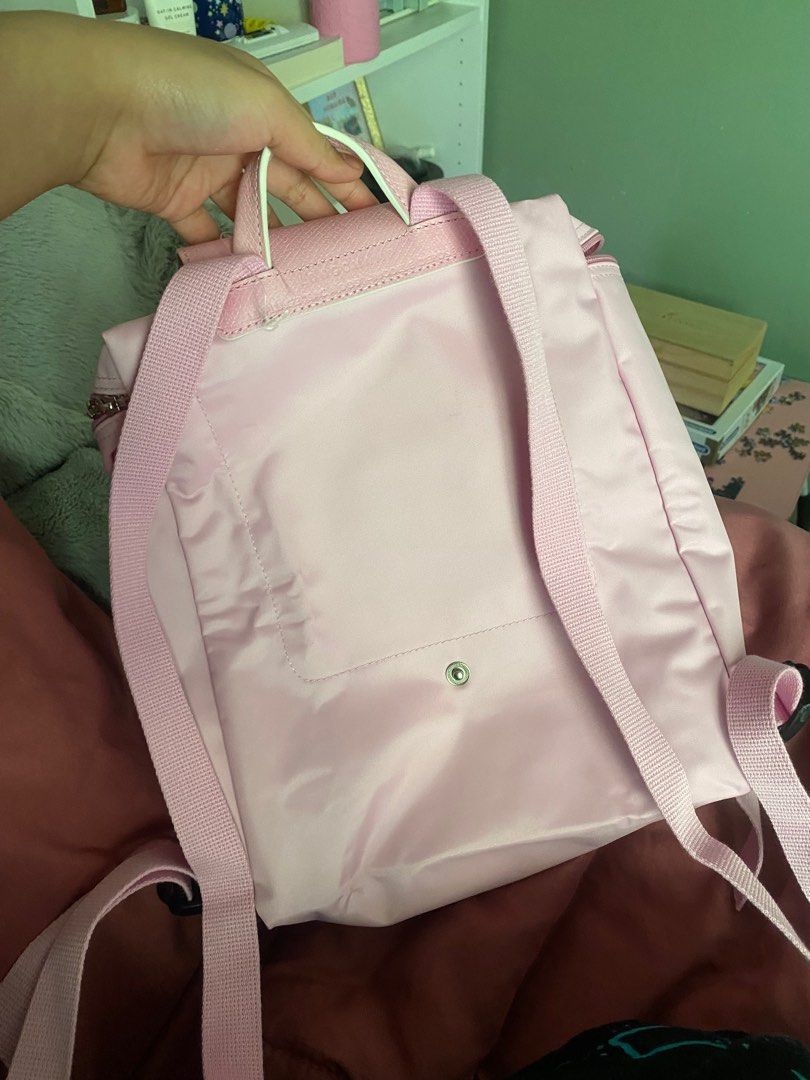 Longchamp sales backpack pink