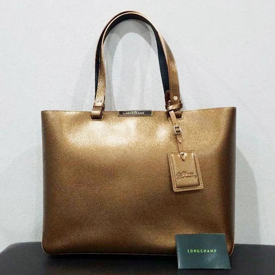 LONGCHAMP LEATHER TOTE BAG, Women's Fashion, Bags & Wallets, Tote Bags on  Carousell