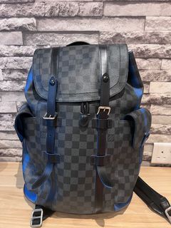 Louis Vuitton Virgil Abloh Green and Brown Monogram Camouflage Nylon Christopher Backpack PM Black Hardware, 2020 (Like New)