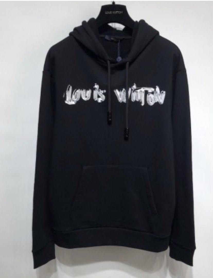 Lv Green Logo Sweater, Men's Fashion, Tops & Sets, Hoodies on Carousell