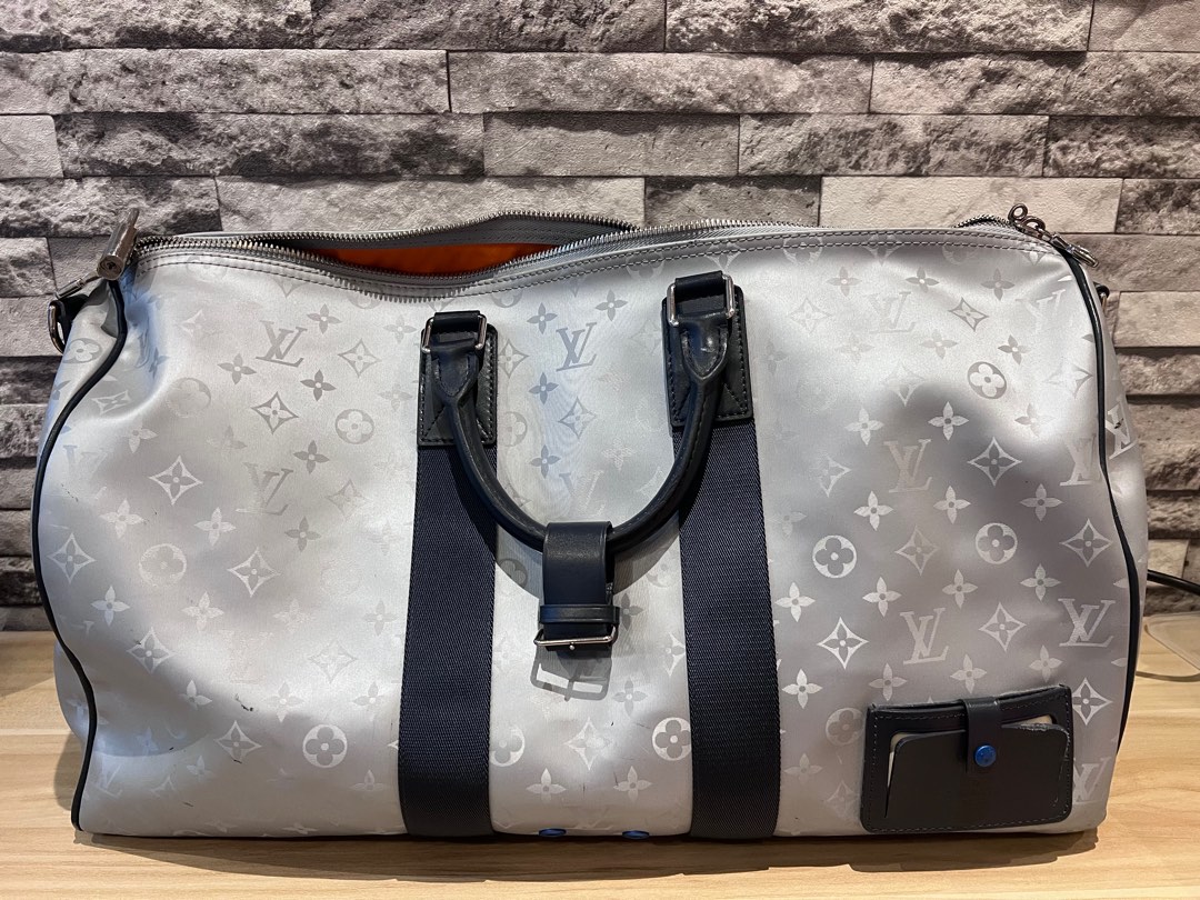 Louis Vuitton Keepall Bandouliere 50 Nigo Brown Damier Ebene Weekend Travel  Bag