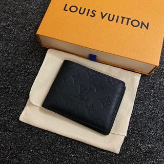 Louis Vuitton Multiple Wallet Monogram Shadow Black in Coated