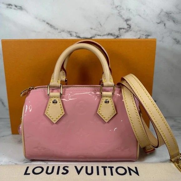 Louis Vuitton micro speedy, Barang Mewah, Tas & Dompet di Carousell