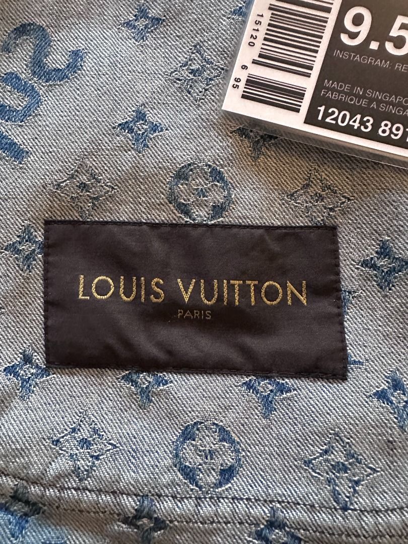 Louis Vuitton Supreme Mens Monogram Barn Chore Jean Jacket 58 US