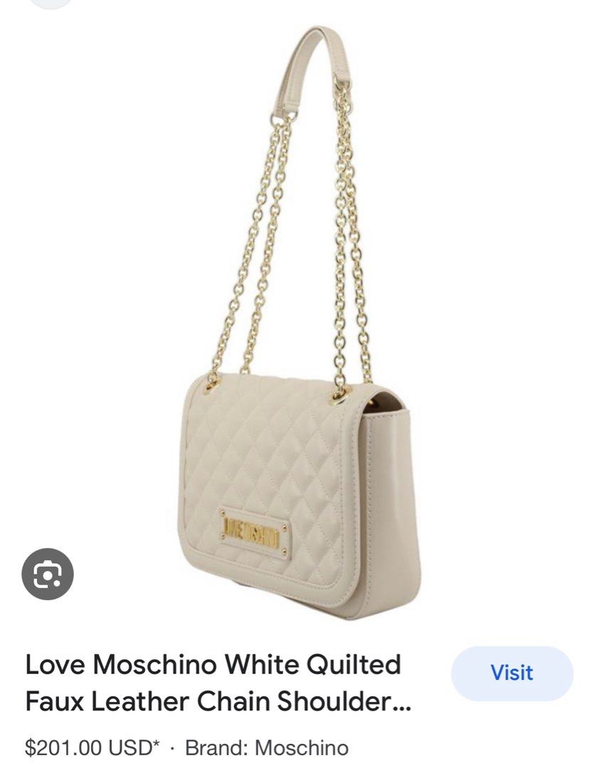 White moschino clearance bag