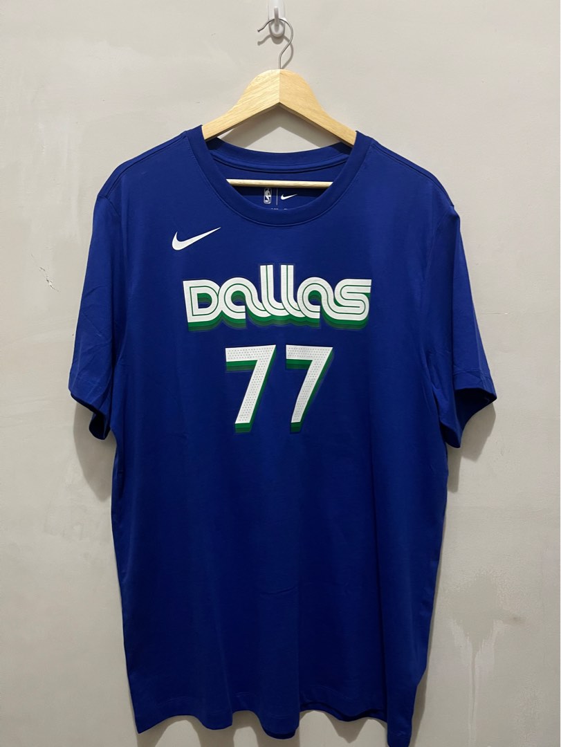 Dallas Mavericks Nike Luka Dončić City Edition Mixtape Name & Number Tee S / Royal