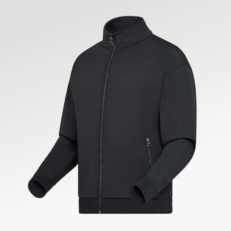 Louis Vuitton Lvse Monogram Zip Through Top, Black, XXL