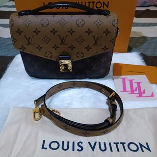 💯% Authenticity LV Brogue Reverse MonogramCanvas Pochette Metis MM  Shoulder Bag, Luxury, Bags & Wallets on Carousell
