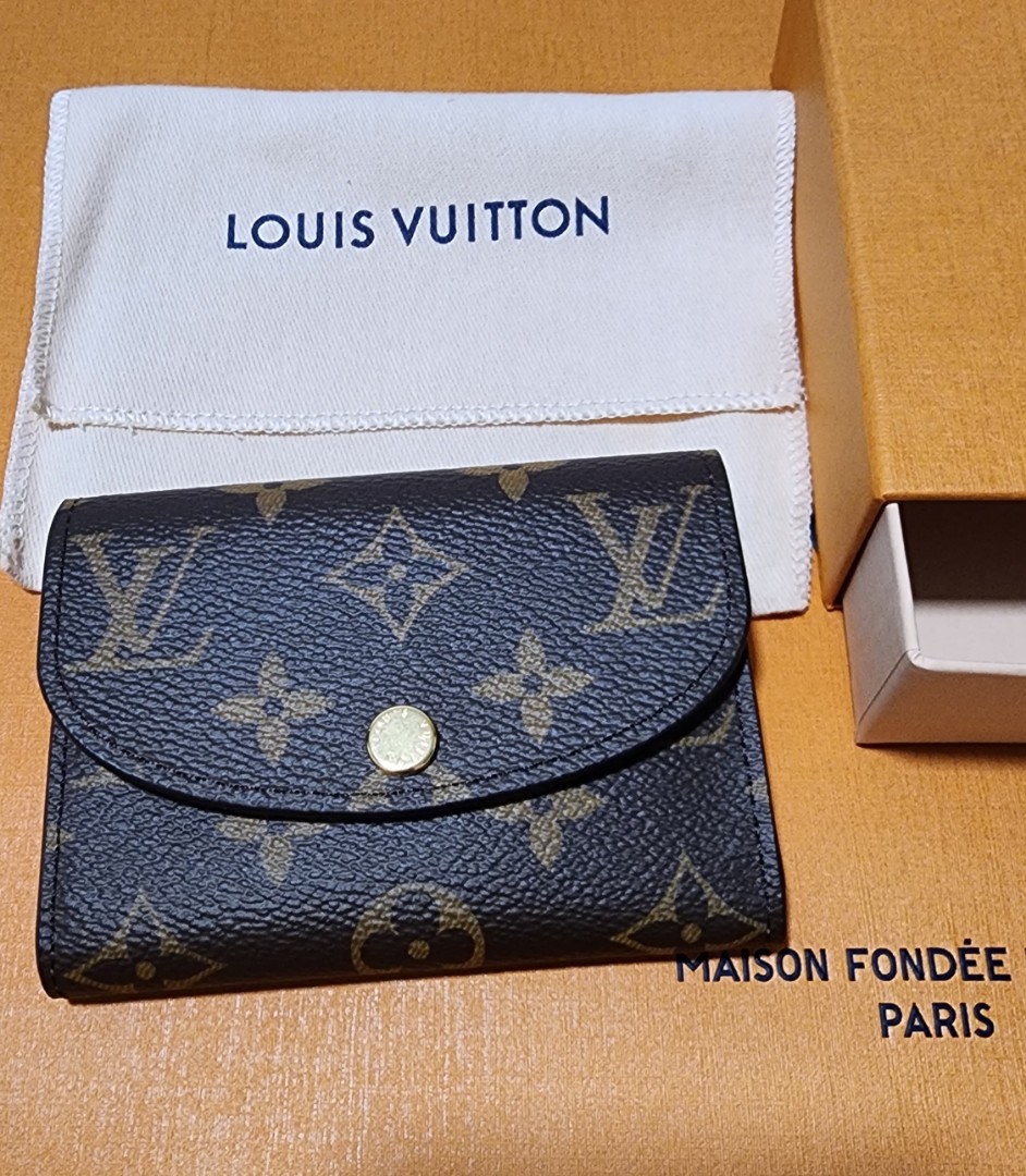 Rosalie Coin Purse - Luxury Monogram Empreinte Leather Blue
