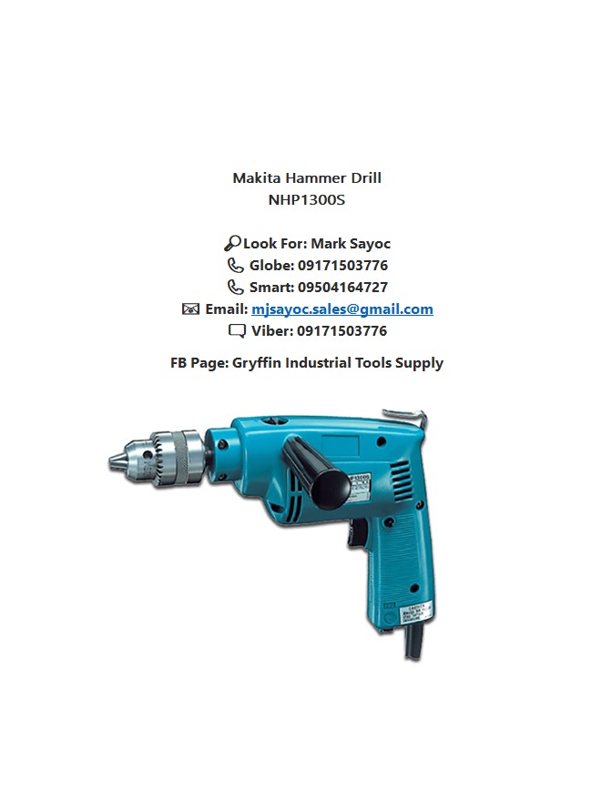 Makita Hammer Drill NHP1300S, Commercial & Industrial, Industrial