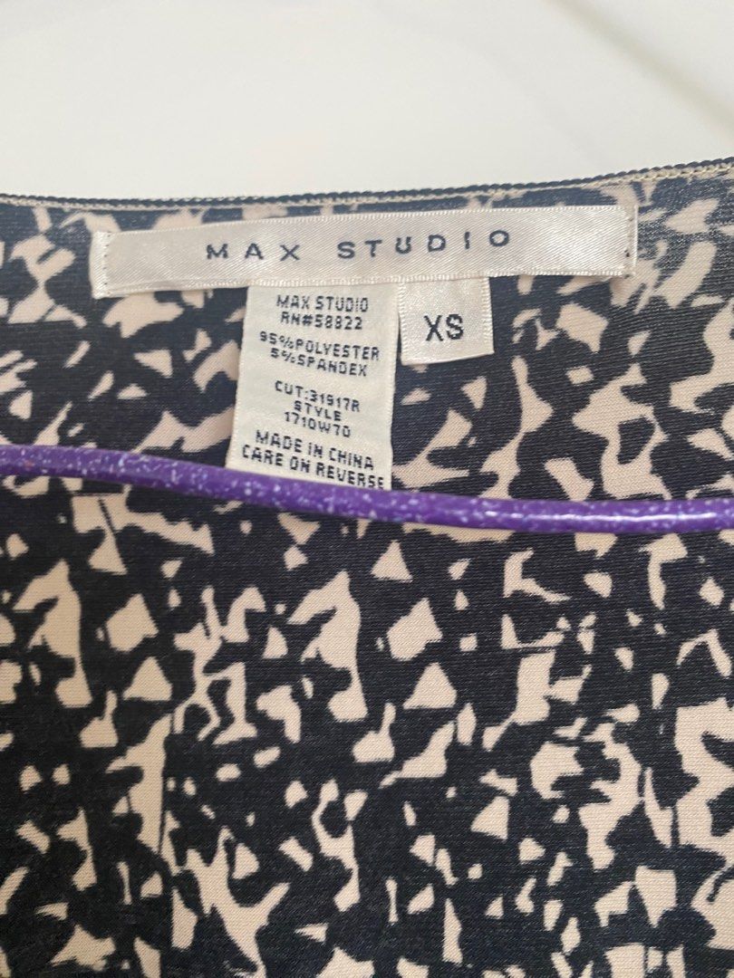 Max studio babydoll top