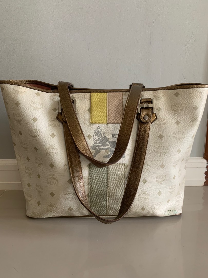 MCM tote bag, Luxury, Bags & Wallets on Carousell
