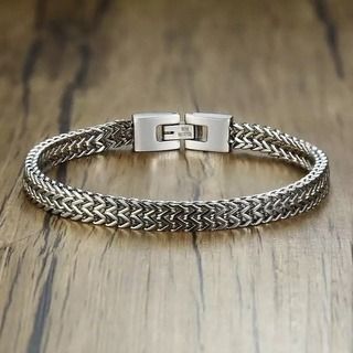 Men s foxtail chain bracelet Men s Fashion Watches Accessories