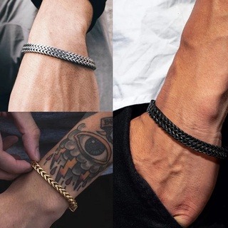 Men's foxtail chain bracelet hot sale