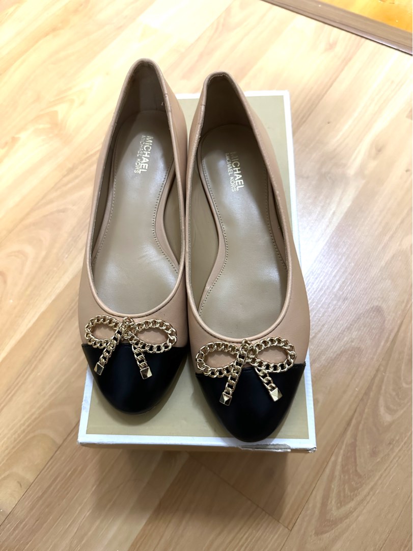 Michael Kors Posey Ballet Leather Flats