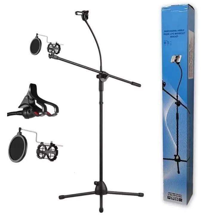 microphone stand (Category: Microphones) located in Manila. Submitted by espinosakimrhian (Listing ID 1254635631, Image 1). Description: K12 Professional Microphone Floor Stand 650php onLy open for cod delivery 🚚 around metro manila lalamove delivery 🚚.