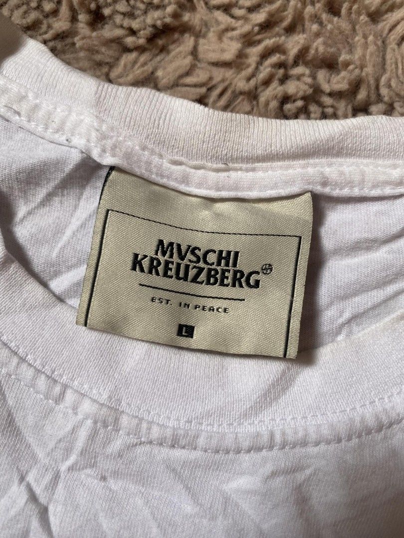Muschi Kreuzberg Too Broke For Supreme Hoodie Large White